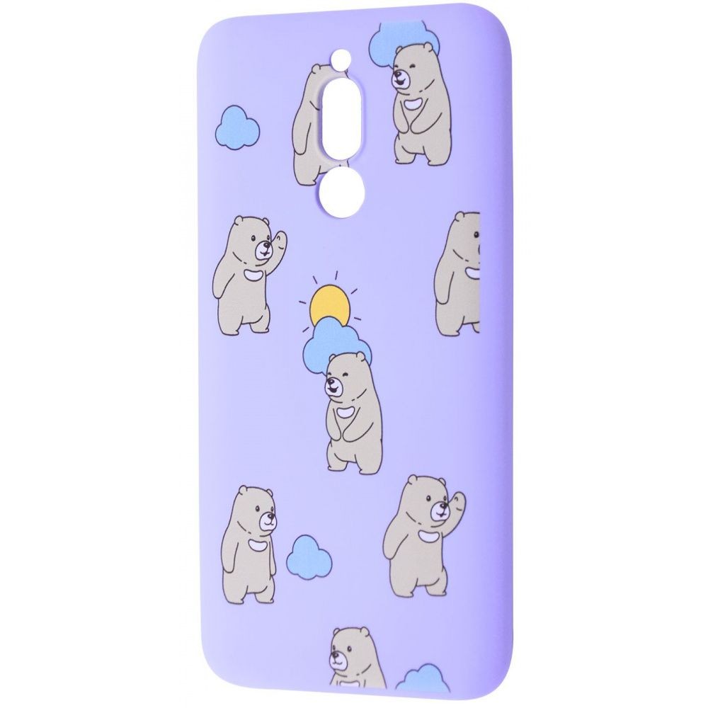 WAVE Fancy для Xiaomi Redmi 8/8A (cute bears/light purple)-0