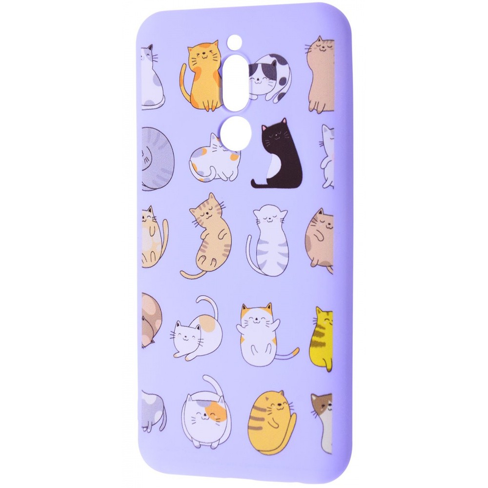 WAVE Fancy для Xiaomi Redmi 8/8A (funny cats/light purple)-0
