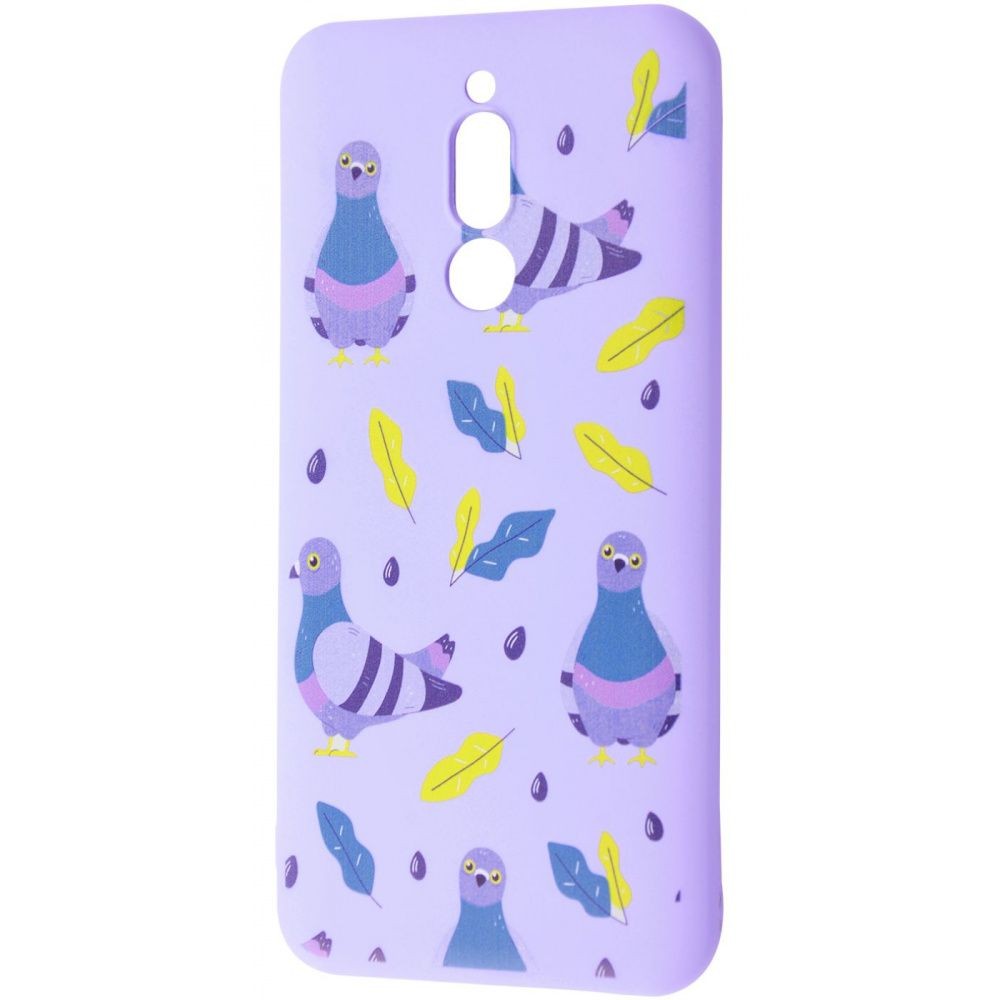 WAVE Fancy для Xiaomi Redmi 8/8A (pigeon with sunflower seeds/light purple)-0