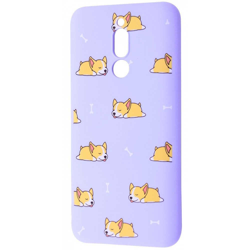 WAVE Fancy для Xiaomi Redmi 8/8A (sleeping corgi/light purple)-0