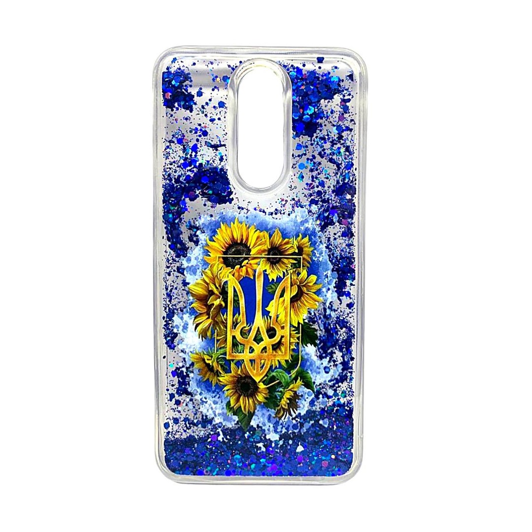 Накладка Fluid Painted для Xiaomi Redmi 8/8a Символ UA (блисківки плавають)-0