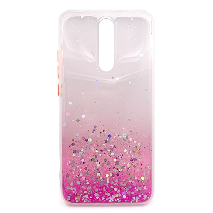 Накладка Glitter Bling Sequins для Xiaomi Redmi 8 (pink)-0