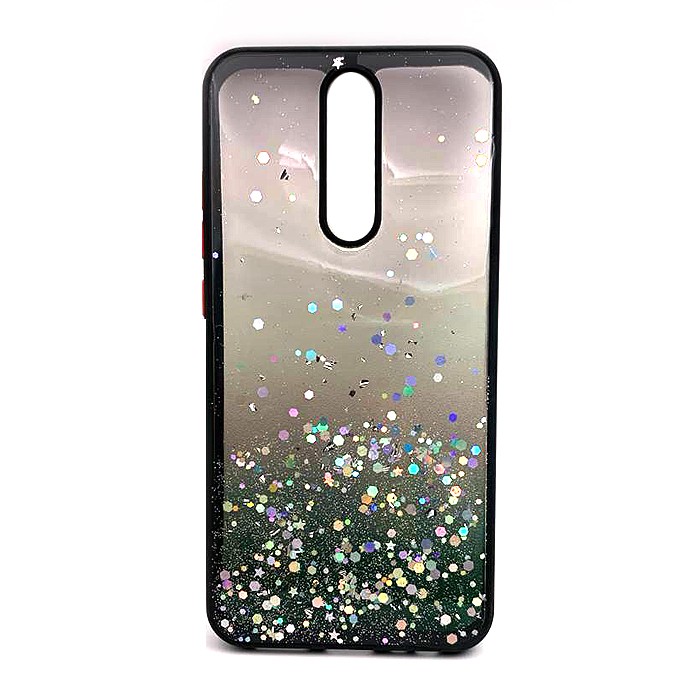 Накладка Glitter Bling Sequins для Xiaomi Redmi 8 (Black)-0