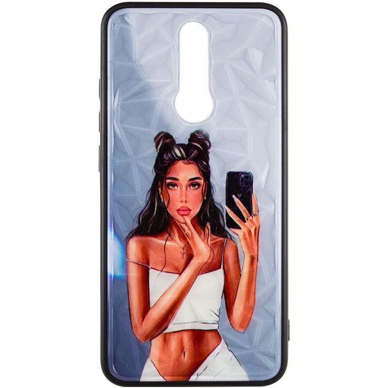 Накладка Ladies для Xiaomi Redmi 8 Black in white-0
