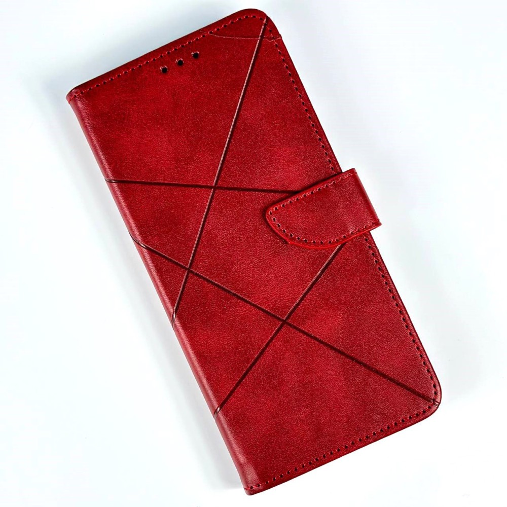Книжка Business Clasp для Xiaomi Redmi 9 Червона-0