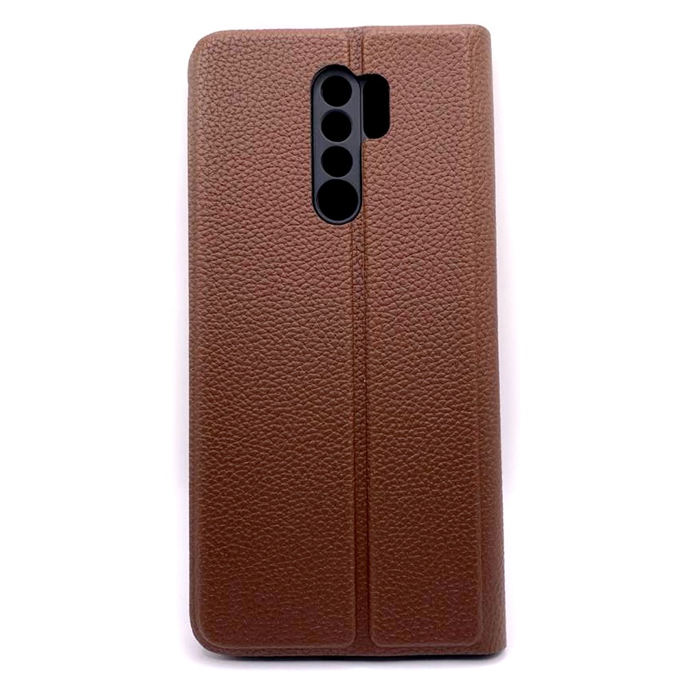 Книжка Leather Flip case для Xiaomi Redmi 9 (Brown)-1