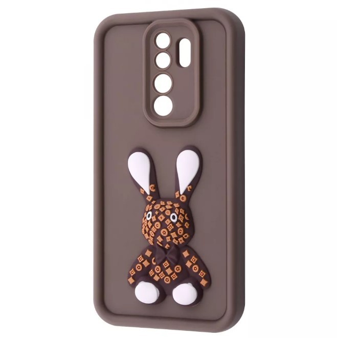 Чохол Pretty Toys для Xiaomi Redmi 9 (Brown/rabbit)-0