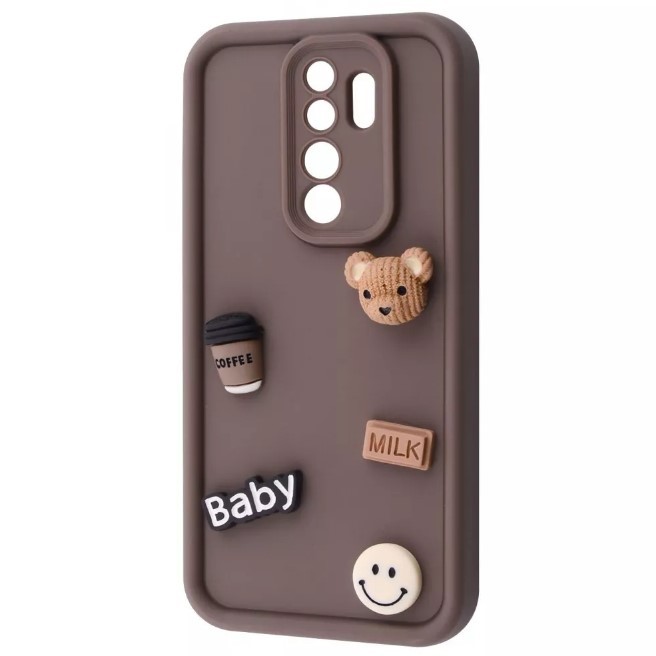 Чохол Pretty Toys для Xiaomi Redmi 9  (Brown/baby milk)-0