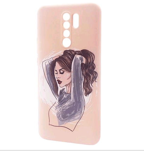 WAVE Fancy для Xiaomi Redmi 9 (red lips girl/pink sand)-0
