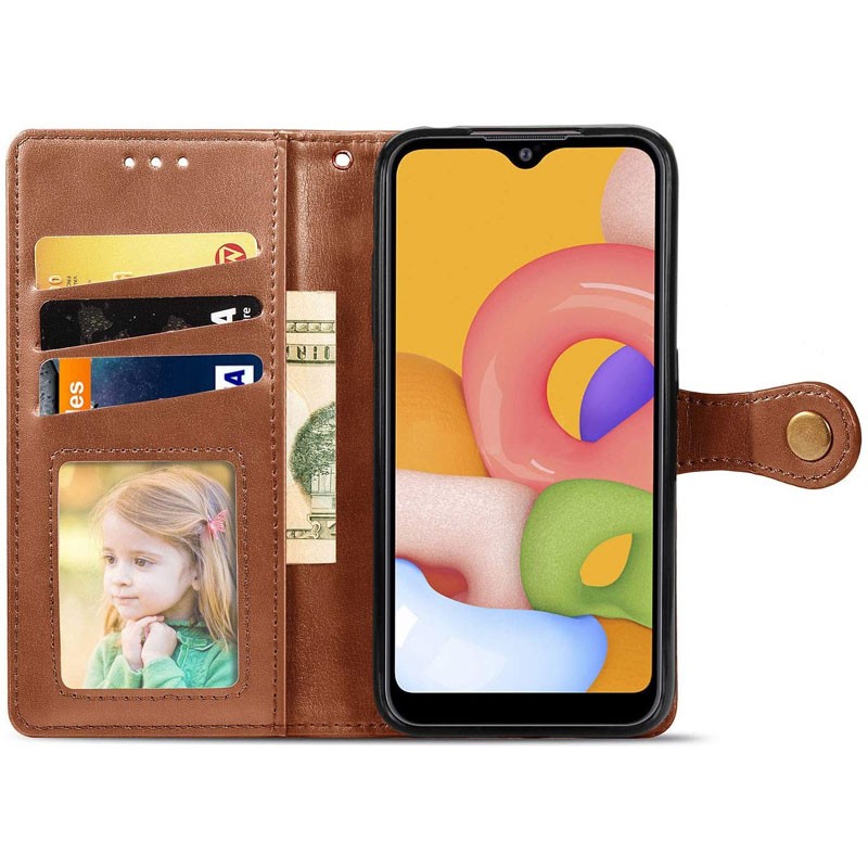 Книжка GETMAN Gallant для Xiaomi Redmi Note 9 коричнева-2
