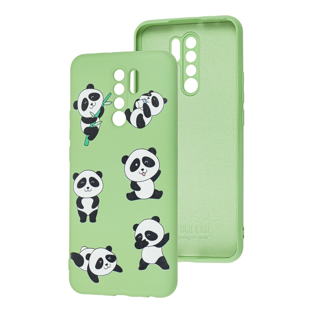 WAVE Fancy для Xiaomi Redmi 9 (funny panda/mint gum)-0