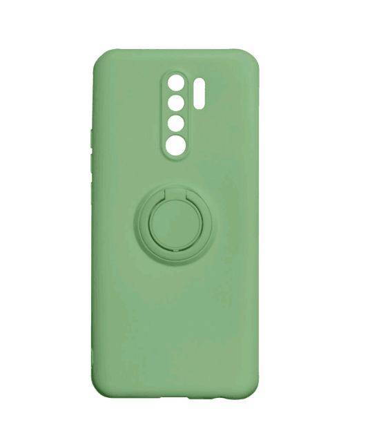 Накладка ColorRing з кільцем для Xiaomi Redmi 9 зелена-0