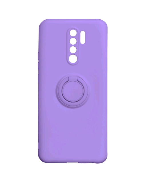 Накладка ColorRing з кільцем для Xiaomi Redmi 9 фіолетова-0
