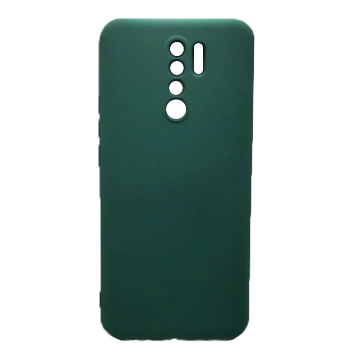 Накладка Silicone Case Full Camera для Xiaomi Redmi Note 8 Pro зелена-0