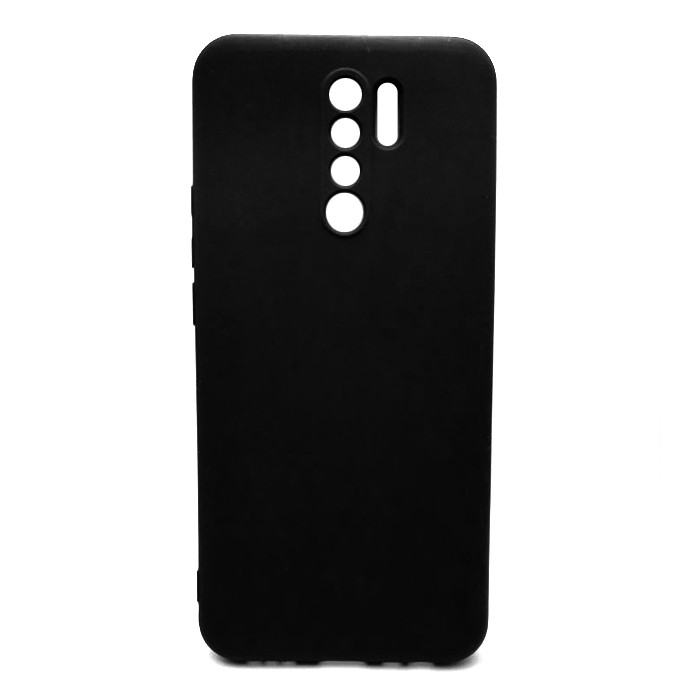 Silicone Cover Full without Logo (A) для Xiaomi Redmi 9 (Black)-0