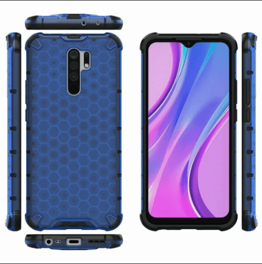 Чохол Honeycomb для Xiaomi Redmi 9 синій-0