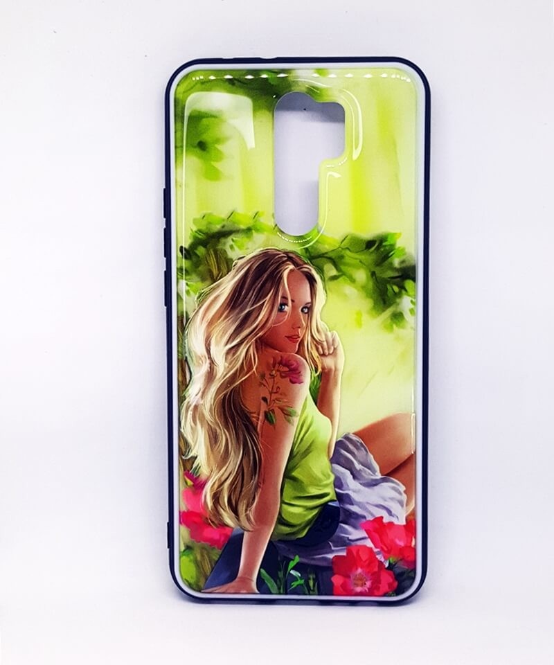 Накладка 3D Print для Xiaomi Redmi 9 Дівчина з тату-0