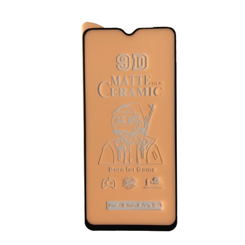 Гнучке скло Ceramic Matt для Xiaomi Redmi 9 / Samsung A20s матове з чорною рамкою-0