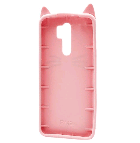 Накладка 3D Cat для Xiaomi Redmi 9 пудрова-1