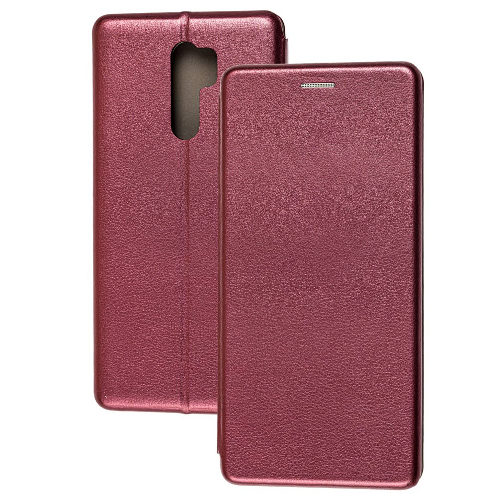 Книжка Premium для Xiaomi Redmi 9 бордова-0