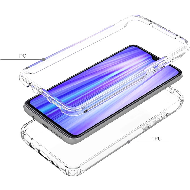 Накладка Full Body для Xiaomi Redmi 9 прозора (силікон+пластик)-4