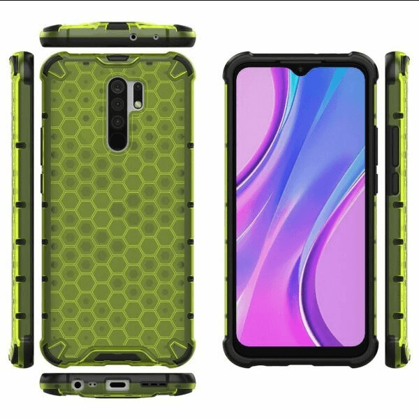 Чохол Honeycomb для Xiaomi Redmi 9 зелений-0