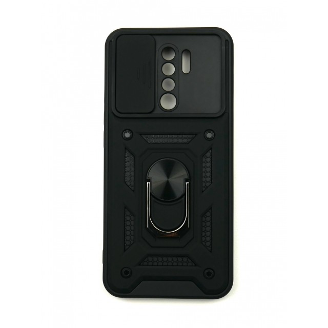 Накладка Camshield Serge Ring для Xiaomi Redmi 9 / Poco M2 Чорна-0