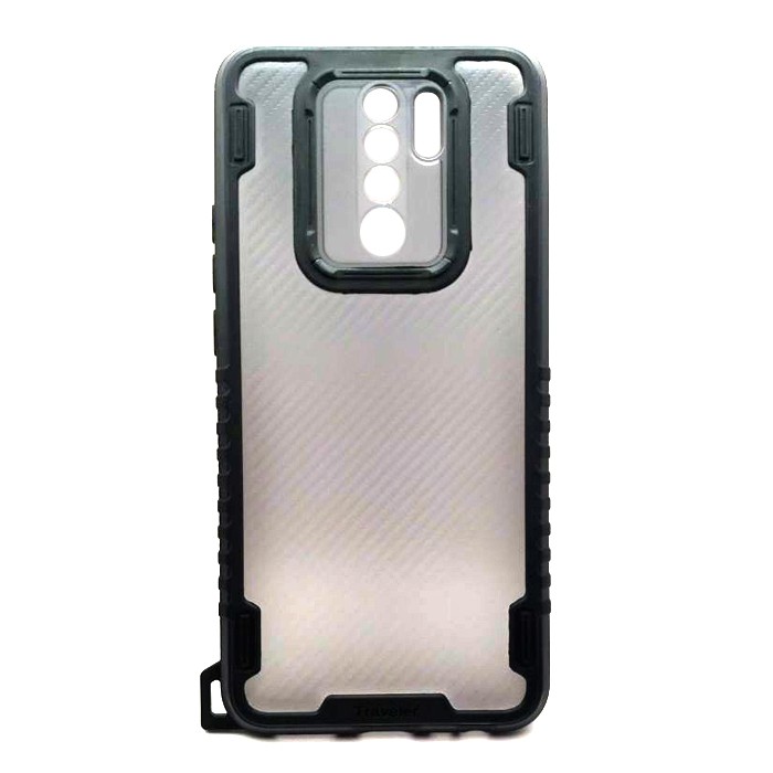 Накладка CARBON PROTECTION для Xiaomi Redmi 9 (Black)-0