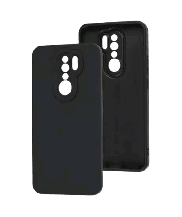 Накладка Color style з мікрофіброю для Xiaomi Redmi 9 Black-0