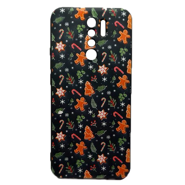 WAVE Christmas Holiday для Xiaomi Redmi 9 (gingerbread men)-0