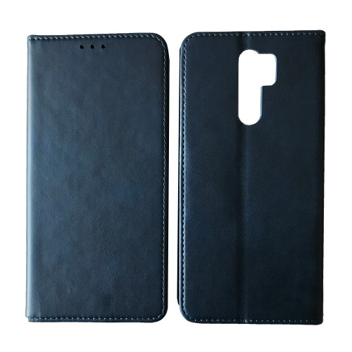 Книжка Black TPU Magnet для Xiaomi Redmi 9 синя-0