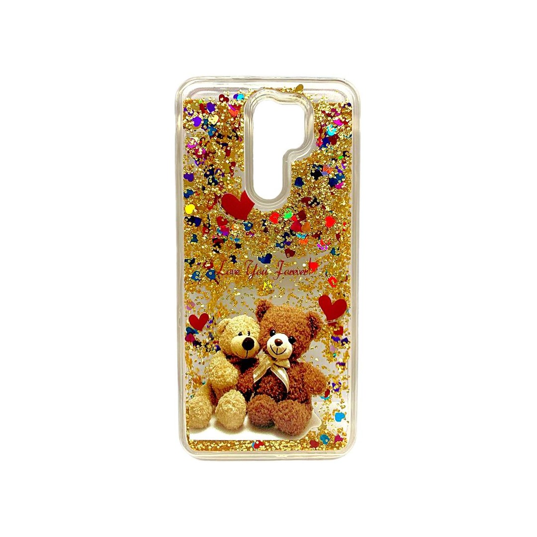 Накладка Fluid Painted для Xiaomi Redmi 9 Ведмедики (блисківки плавають)-0