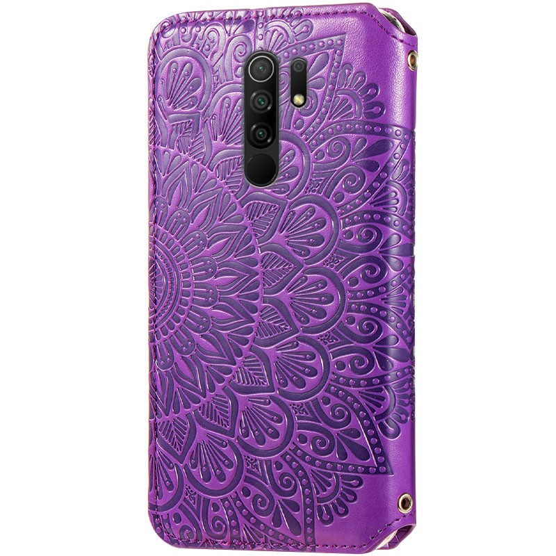 Книжка GETMAN Mandala для Xiaomi Redmi 9 фіолетова-1