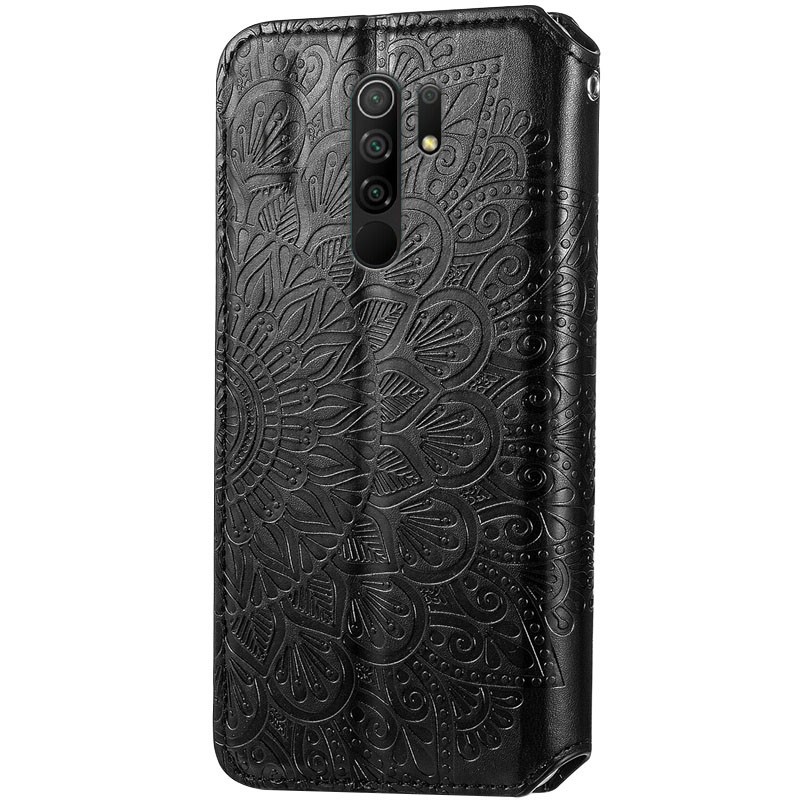 Книжка GETMAN Mandala для Xiaomi Redmi 9 чорна-1