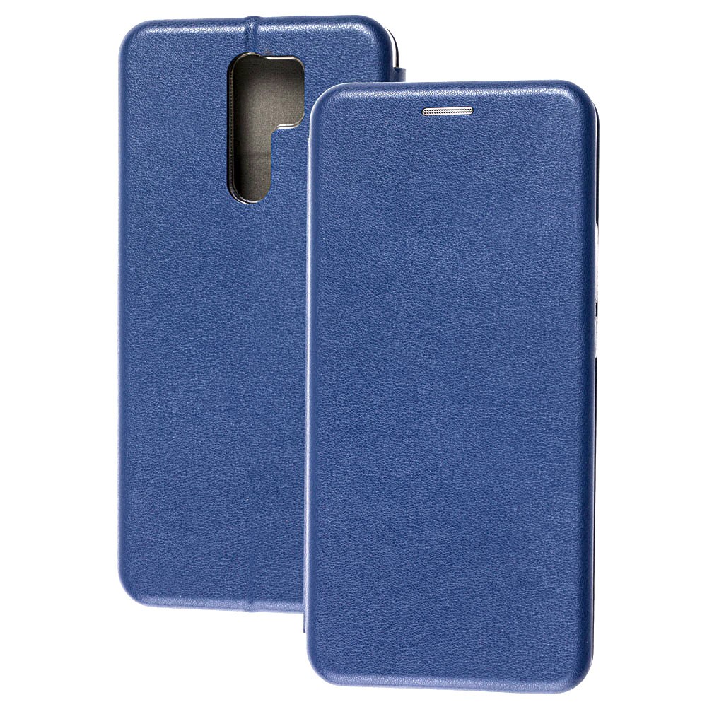 Книжка Premium для Xiaomi Redmi 9 темно-синя-0