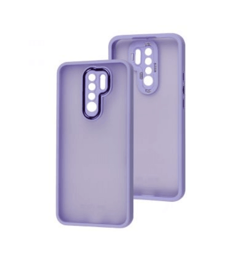 Накладка Luxury Metal Lens для Xiaomi Redmi 9 (Бузковий)-0