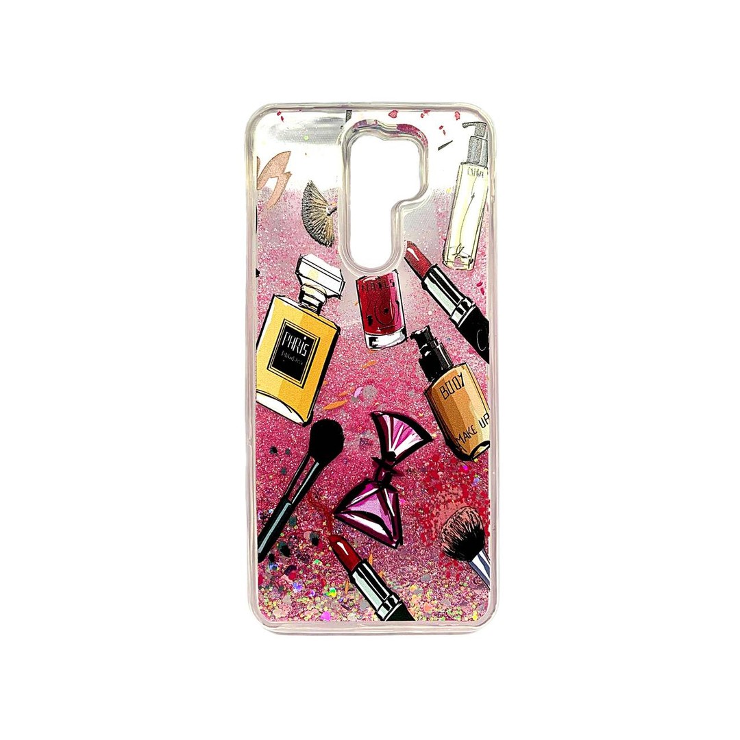 Накладка Fluid Painted для Xiaomi Redmi 9 Косметика (блисківки плавають)-0
