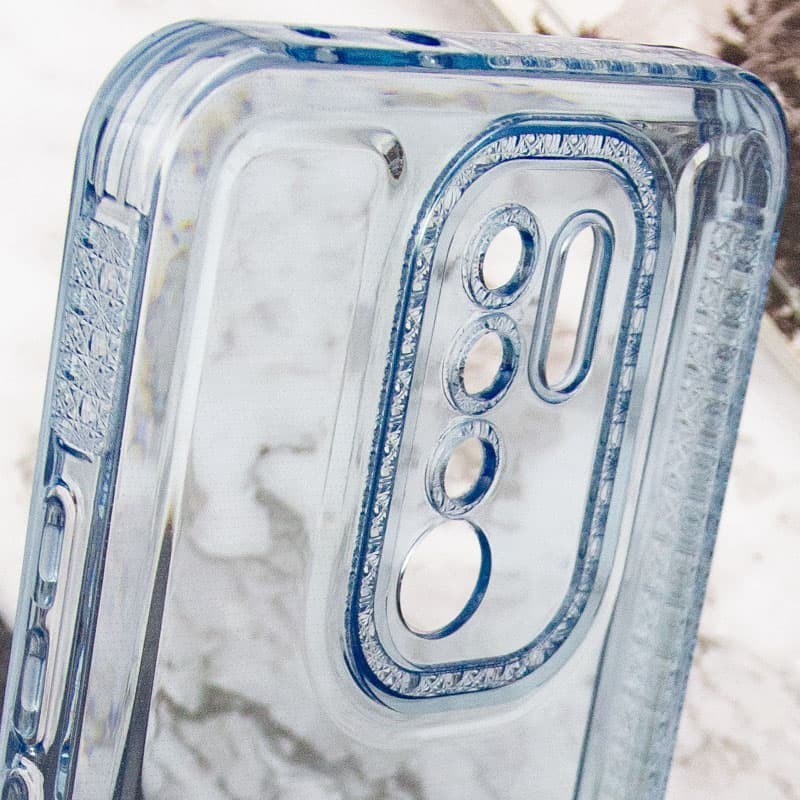 Накладка Starfall Clear для Xiaomi Redmi 9 (Блакитна)-3