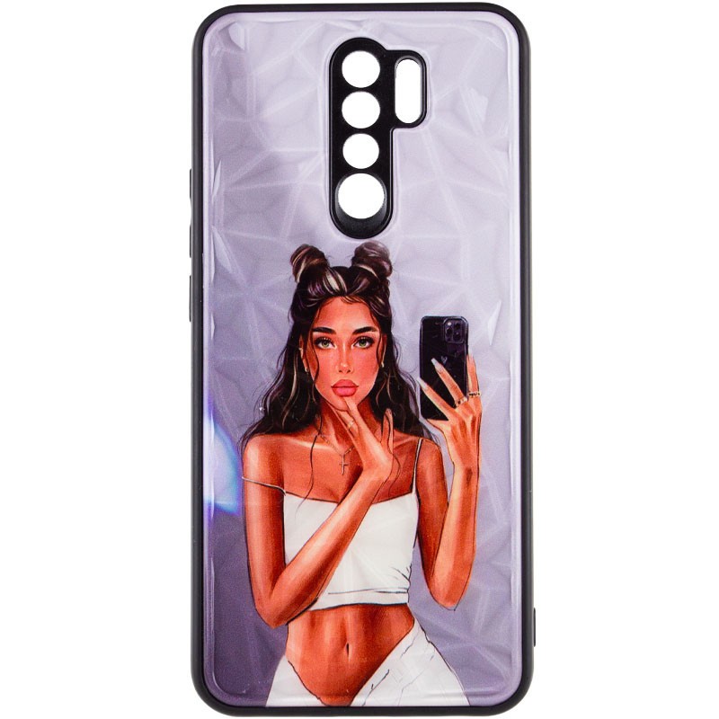 Накладка Ladies Camera для Xiaomi Redmi 9 Black in white-0
