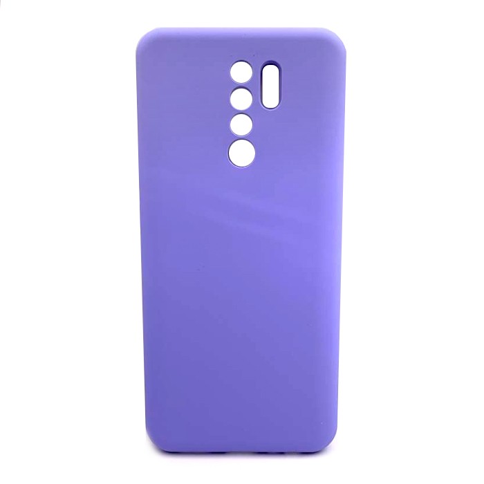 Накладка Silicone Case Full Camera для Xiaomi Redmi 9 бузкова-0