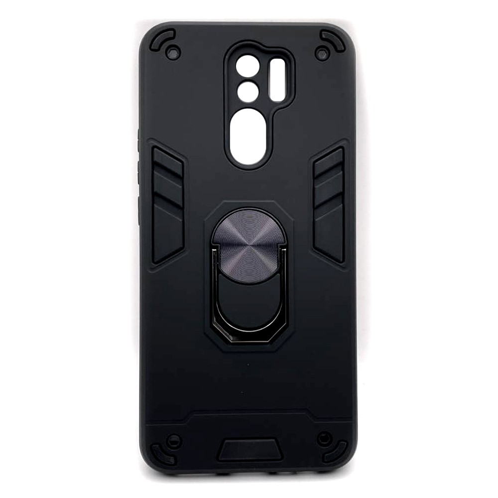 Накладка Armored Ring для Xiaomi Redmi 9 Чорна-0