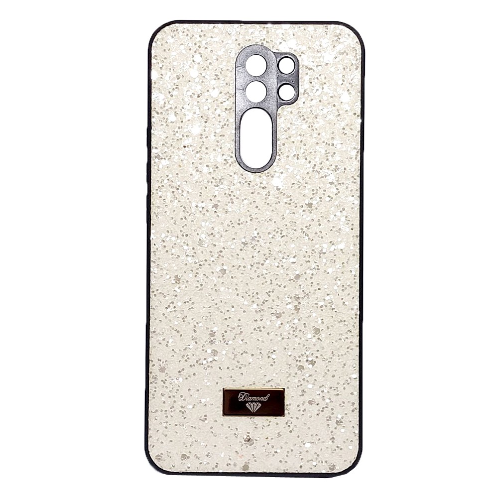 Накладка Bling Grainy Diamond Separate Camera для Xiaomi Redmi 9 (Кремова)-0