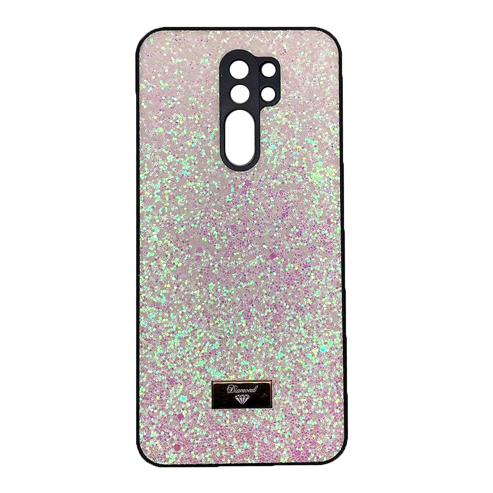 Накладка Bling Grainy Diamond Separate Camera для Xiaomi Redmi 9 (Рожева)-0