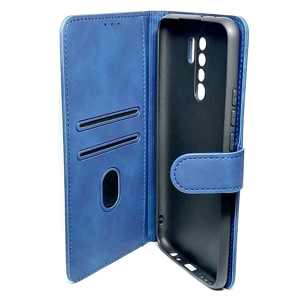 Книжка Cover Stylish Slot Matte для Xiaomi Redmi 9  (Синя)-2