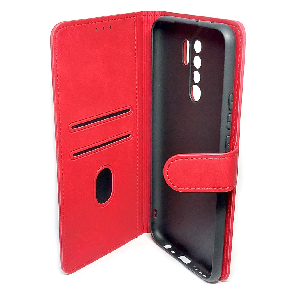 Книжка Cover Stylish Slot Matte для Xiaomi Redmi 9  (Червона)-2