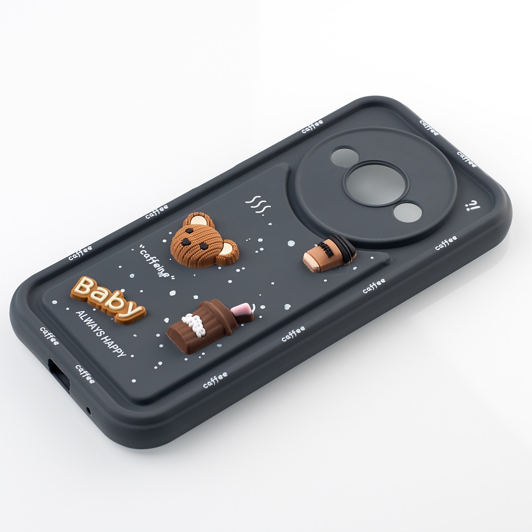 Чохол Pretty Toys для Xiaomi Redmi A3 (Dark grey/baby)-1