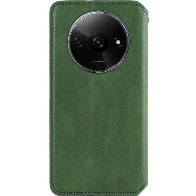 Книжка GETMAN Cubic для Xiaomi Redmi A3/Poco C61 зелена-1