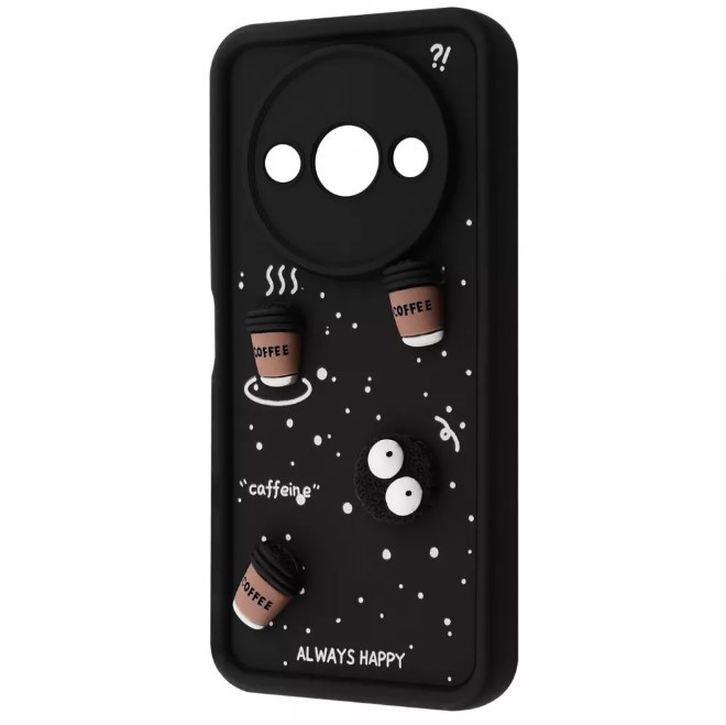 Чохол Pretty Toys для Xiaomi Redmi A3/Poco C61  (Black/Always Happy)-0