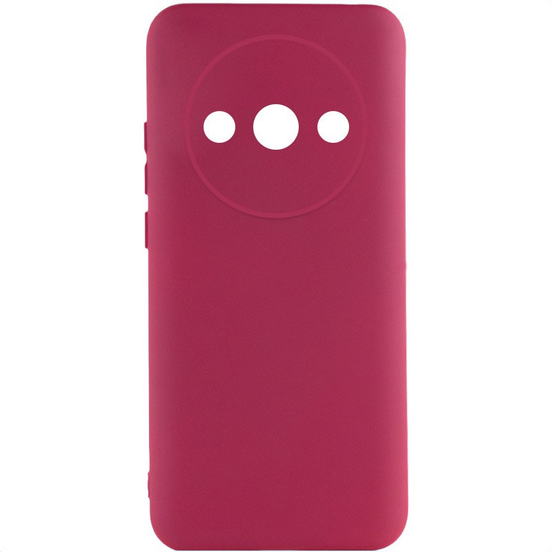 Silicone Cover Full Camera without Logo (A) для Xiaomi Redmi A3/Poco C61 (Marsala)-0