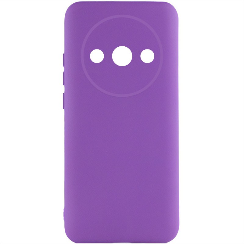 Silicone Cover Full Camera without Logo (A) для Xiaomi Redmi A3/Poco C61 (Purple)-0
